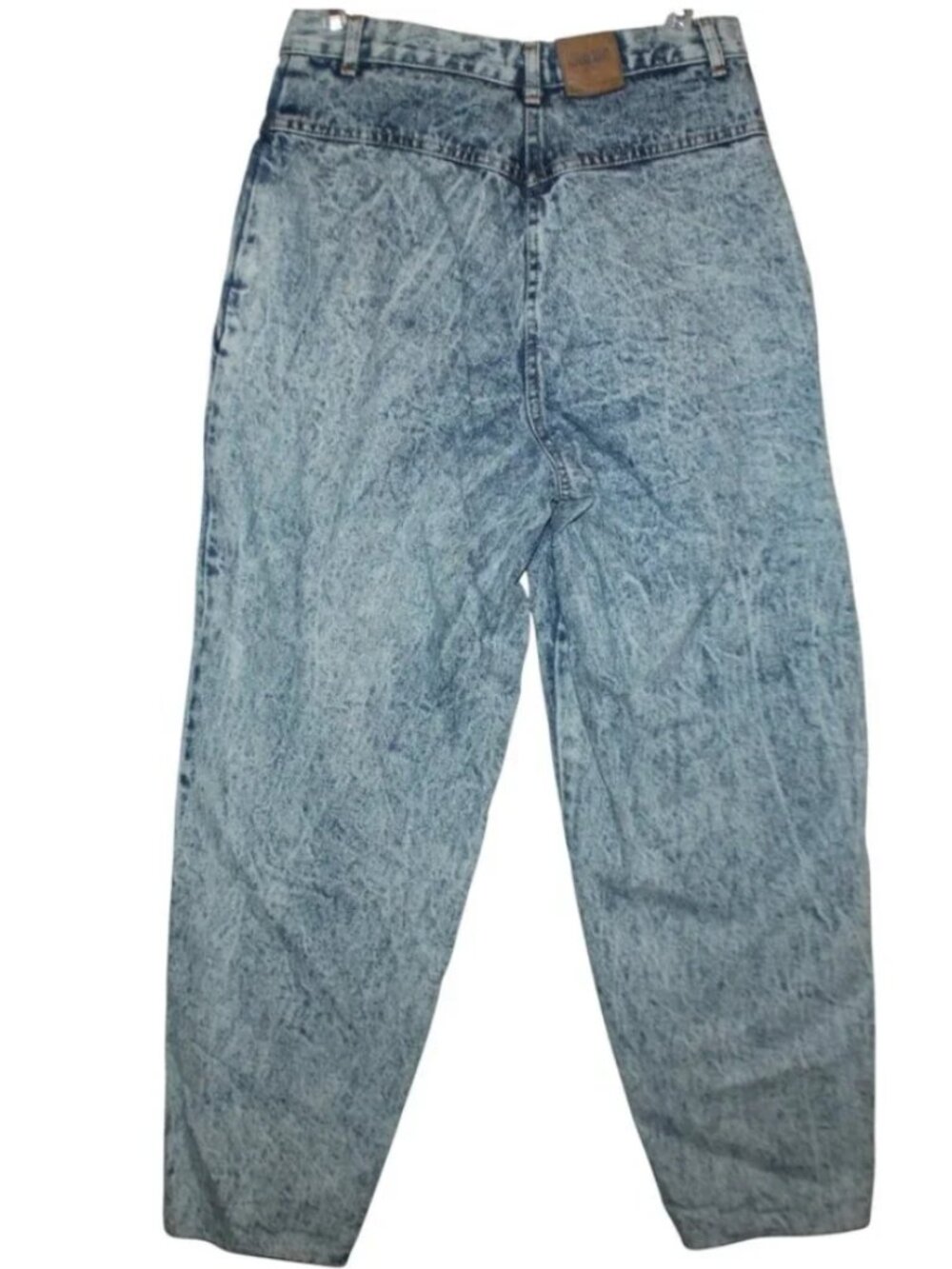 SIERRA WEST Vintage Acid Wash High Waist Mom Jeans 28" W 80s Retro Denim